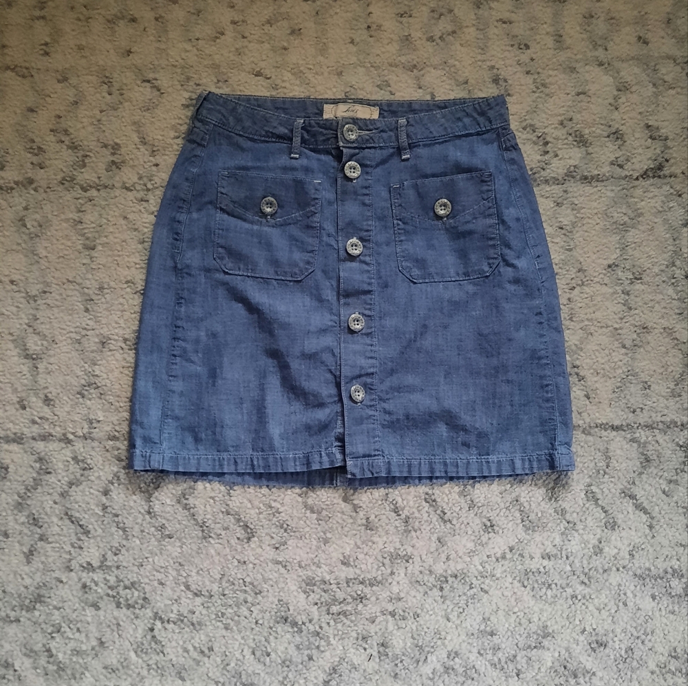 Levi's Denim Button-Front Skirt